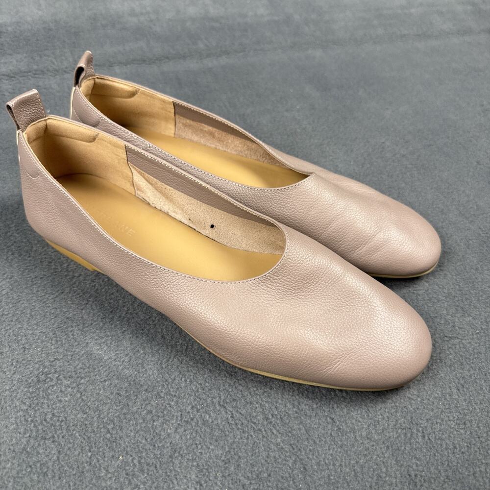 EVERLANE Nude Beige Leather THE DAY GLOVE Ballet Flats Shoes Sz 8 ITALY